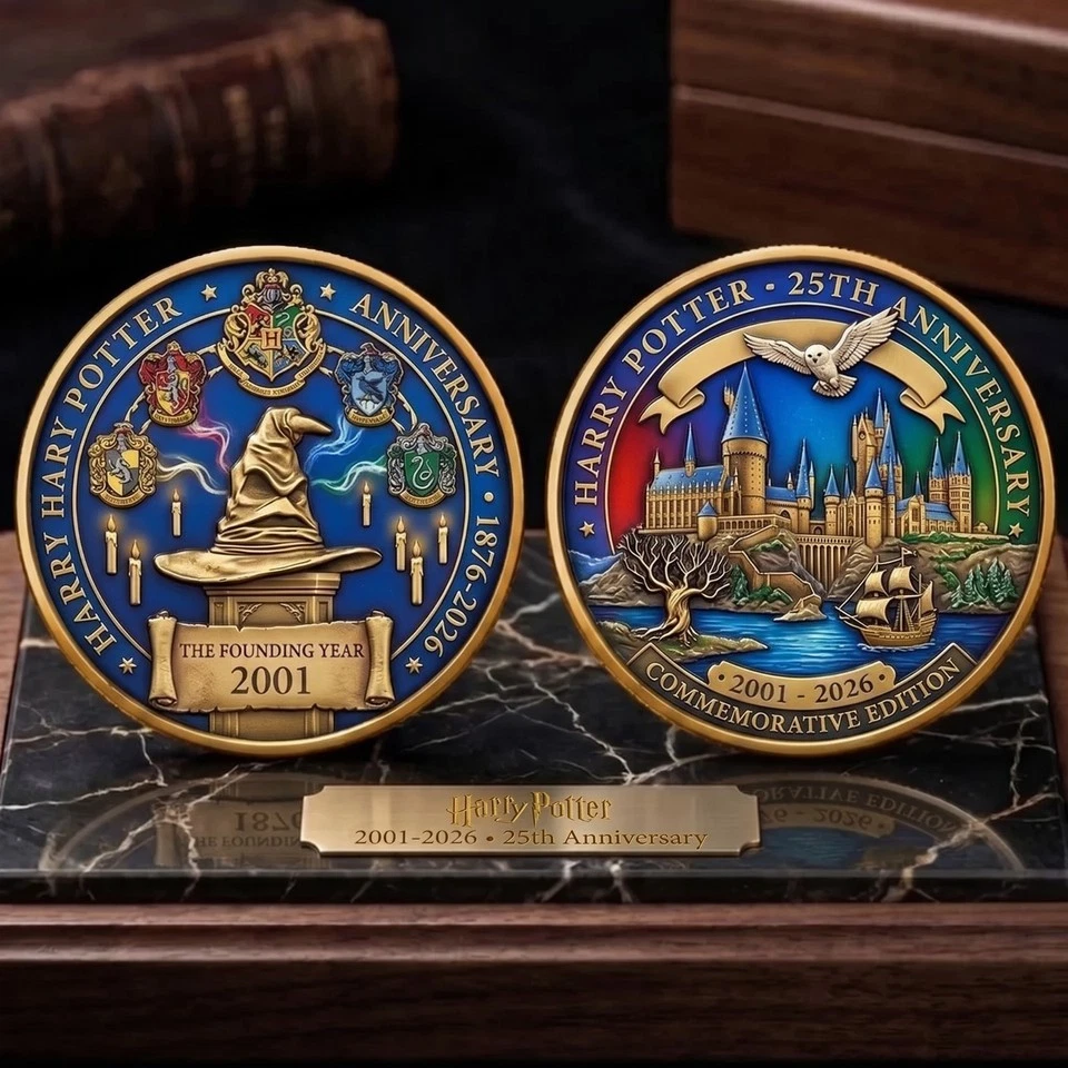 Harry Potter 25Th Anniversary Wizard World Commemorative Coin