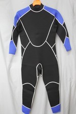 Nuwi Men's 2mm Full Wetsuit - SZ L Black w/Blue