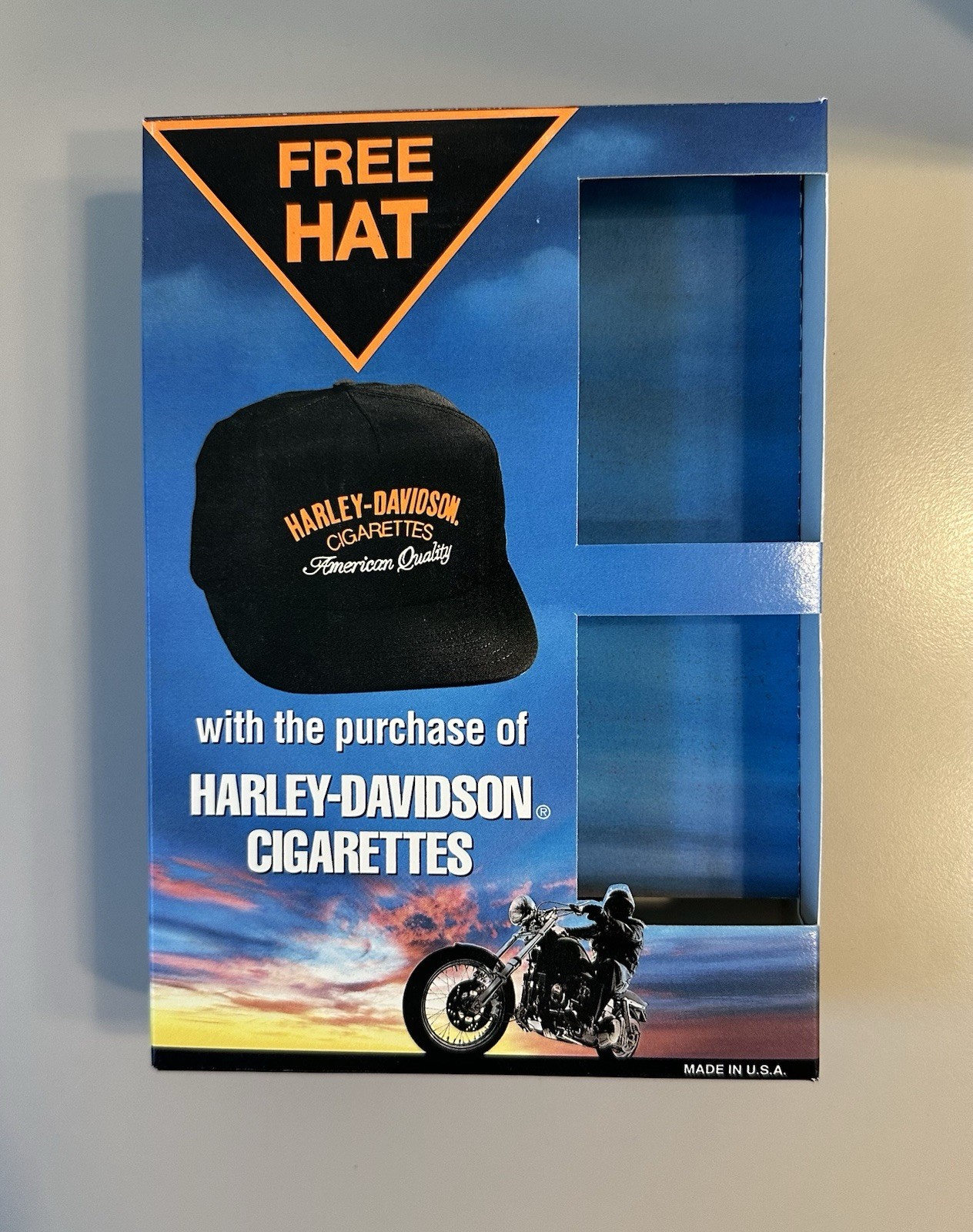 Vintage Harley Davidson Cigarettes American Quality Snapback Trucker Hat Cap USA