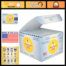 13,000 IU Vitamin D3 Capsules - 60 Total, 12 ...