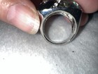 VTG/modern Silver Tone Rhinestone & Abalone Shell Ring Sz 7.5.  L — photo 7