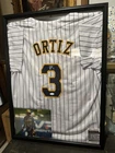 MLB Brewers Joey Ortiz Signed Jersey & Signed Photo