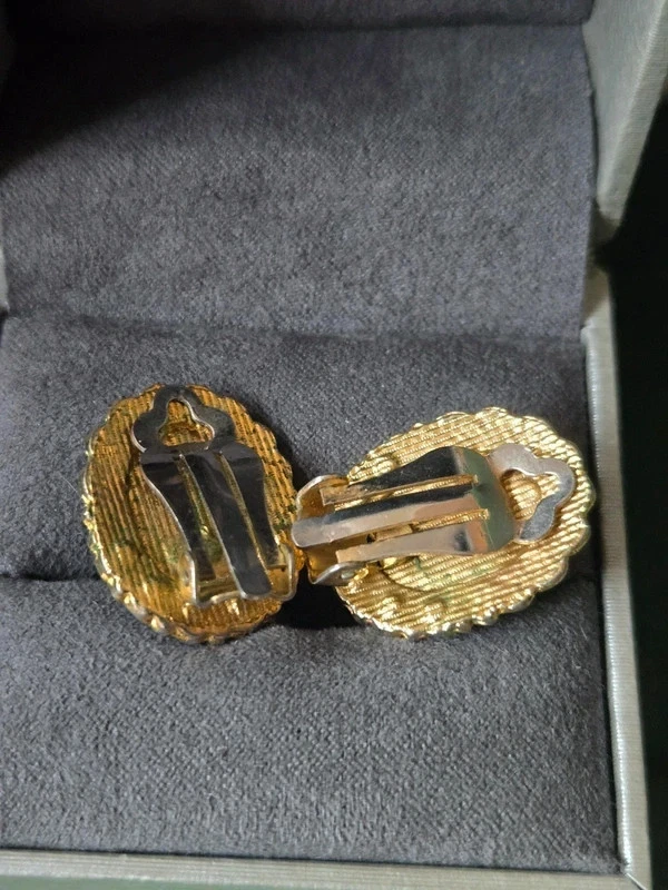 Ohrringe Ohrclips Festlich Weihnachten Kristallsteinchen Elegant Clips - Bild 3 von 4