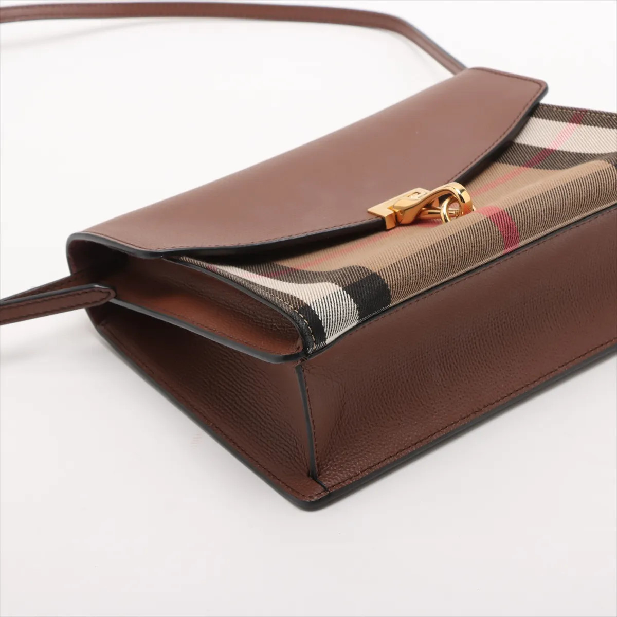 Burberry Nova Check canvas x leather Shoulder bag Brown thumbnail 4