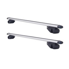 Aluminum Roof Rack Crossbars 46 Inches Black Silver Compatible with Most Cars