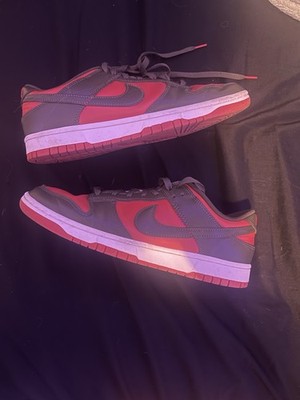 Nike Dunk Low Men's size 9.5 red and olive colorway.. very good condition