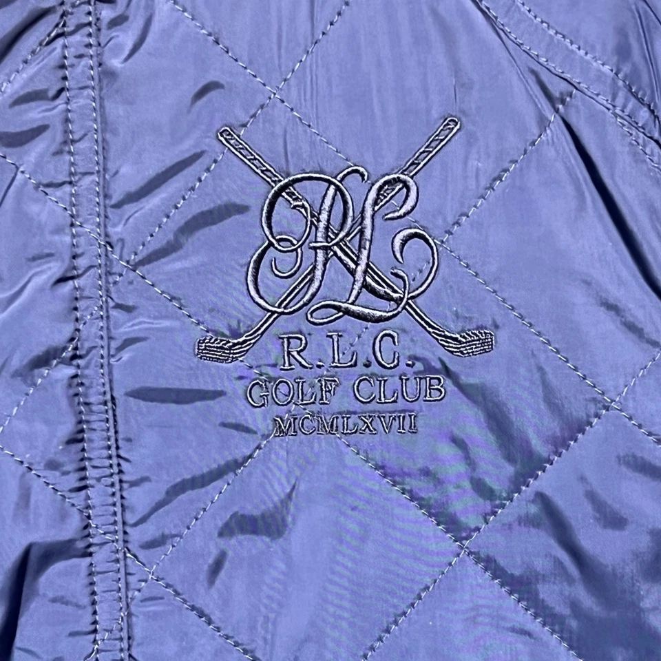 Ralph Lauren Golf Club Quilted Jacket RLC Logo Bomber Women Medium - Image 3 of 4