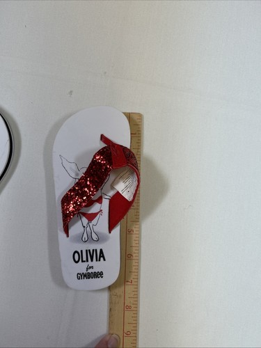Gymboree Girls Swimsuit Olivia Pig (3) Piece Lot Red White Size 4 5 NWT - Picture 13 of 13