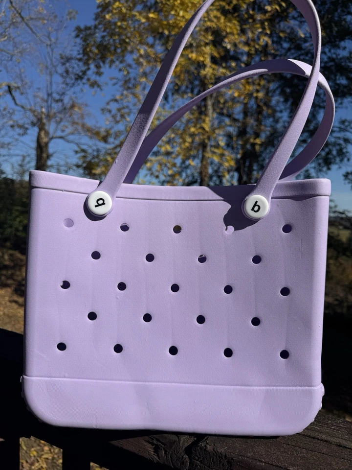 "Bolso Bogg mediano lila 15x12,5"" Baby Bogg botones blancos" Foto 3 de 4