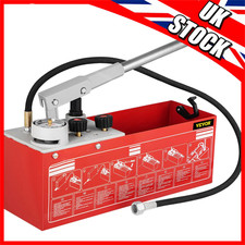 Underfloor Heating Hydraulic Manual Pressure Test Pump 60 Bar/860 Psi 3.2 Gallon