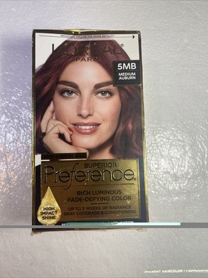 L'Oreal Paris Superior Preference Fade-Defying Color + Shine System, #5MB, 1 Kit