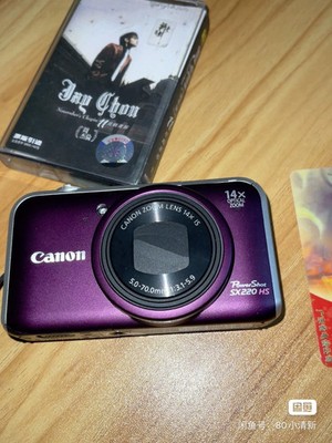 Canon PowerShot SX220 HS 12.1 MP Digital Camera 14x Optical Zoom Purple