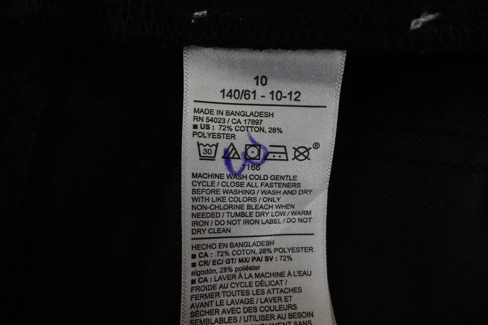 Old Navy Girls Size 10 Black Denim High-Waisted Wow Frayed-Hem Jean Shorts NWT - Image 4 of 4