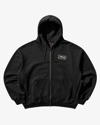 Jordan x Union x Fragment Front Zip Hoodie (Black/Sail) Size XL In