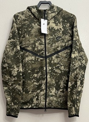 Nike Sportswear Tech Fleece Camo Windrunner Hoodie Sweater Size