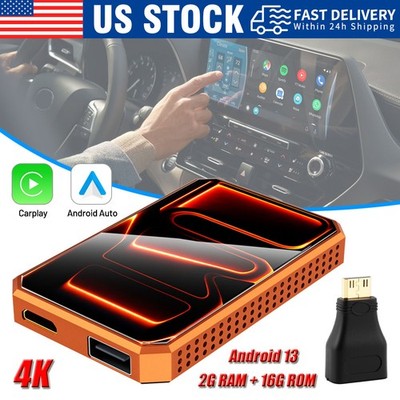 Wireless CarPlay WIFI AI box Android Auto Adapter Converter w/ Netflix YouTube *