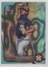 2022 Bowman Draft Chrome Aqua Lava Refractor 188/199 Michael Knorr #BDC-120 u6m