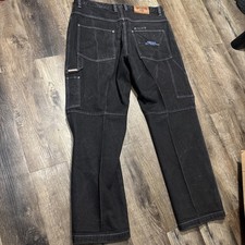 Vintage Y2K Rocawear Baggy Carpenter Wide Leg Hip Hop Dark Blue Jeans Size 38