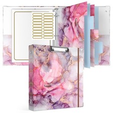 1Inch 3 Ring Binder with Clipboard, Letter Size Organizer, Dividers Sleeves
