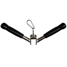 VShaped Press Down Bar Lat Cable Machine Attachments Tricep Rope Gym Attachme...