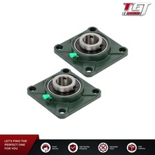 2  UCF207-20 1-1/4" Bore Pillow Block Flange Bearing 4 Bolt Solid Base