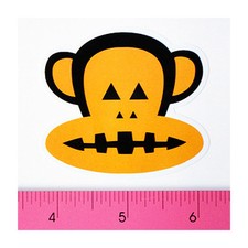 Skateboard Bumper Guitar Laptop Vinyl Decal Sticker - Halloween Pumpkin Monkey