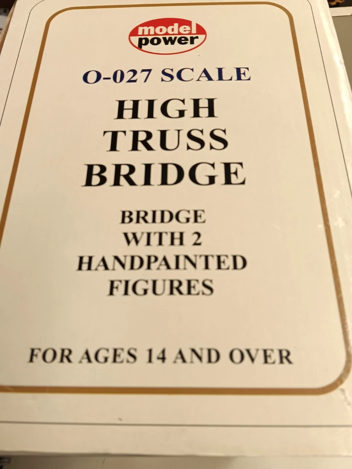 MODEL POWER #6095 O SCALE TRUSS BRIDGE W/ BLINKING LIGHT IN ORIGINAL BOX - Image 3 of 3