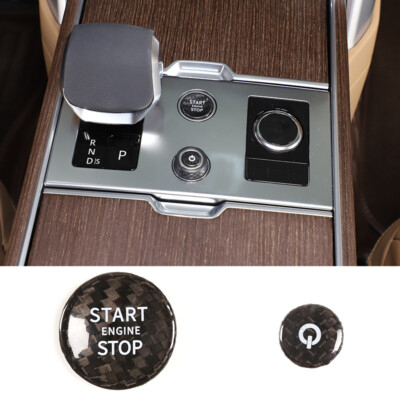 Real Carbon Fiber Engine Start Button Trim Cover For Range Rover / Sport 2023-up