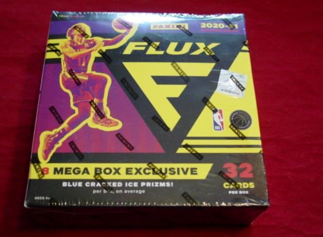 2020-21 Panini FLUX NBA Basketball MEGA Box (SEALED) Blue Cracked