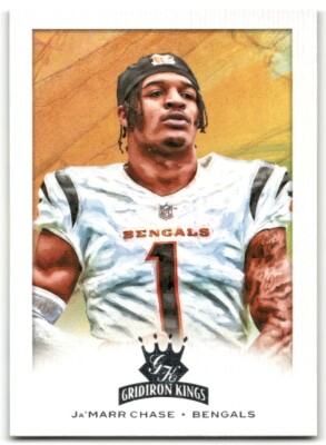 2021 Panini Chronicles Gridiron Kings Football Card Ja'Marr Chase