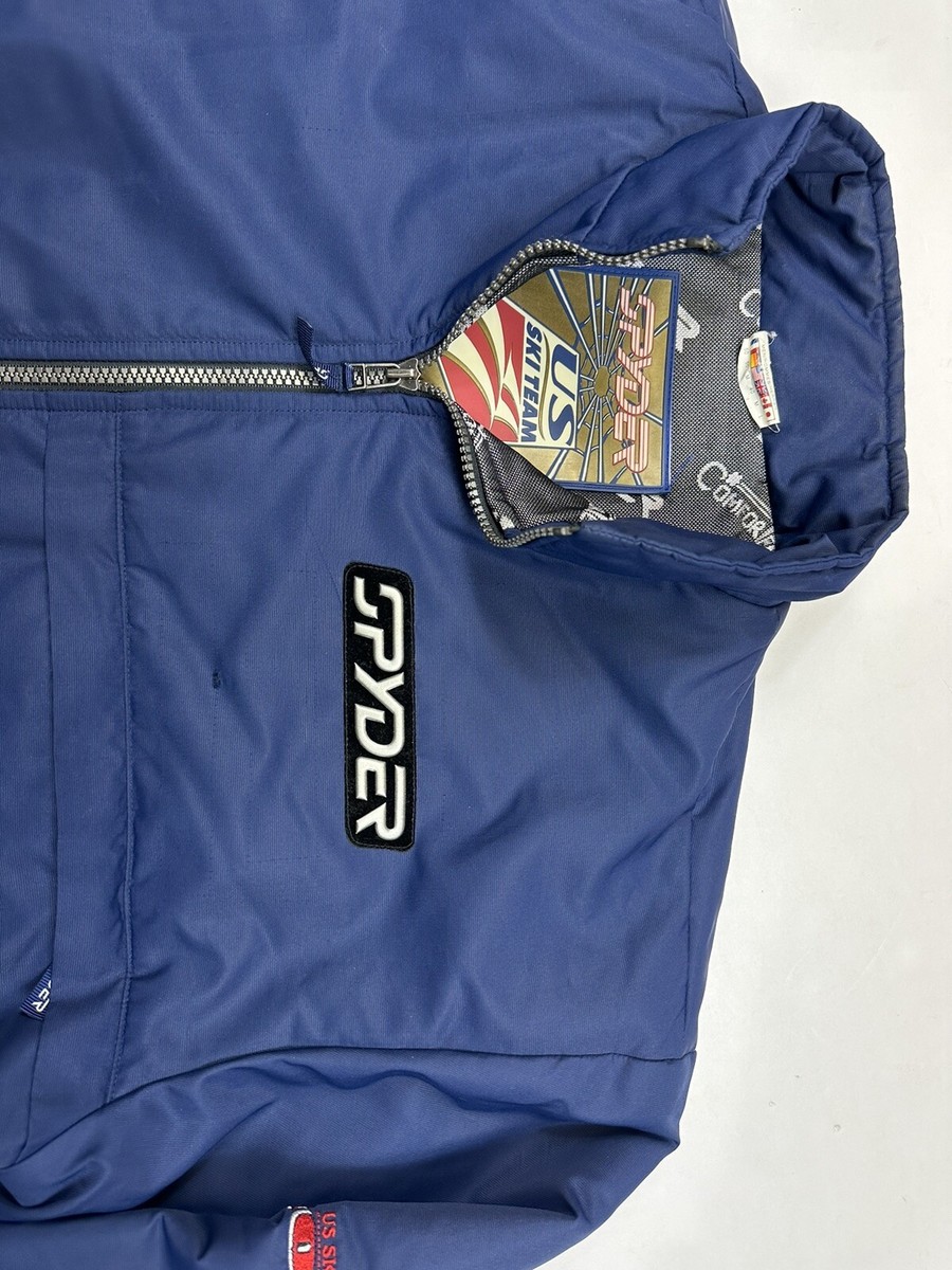 VINTAGE Spyder Jacket Men's Medium Blue US Ski Team 2002 USA
