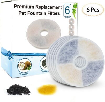 6er Pack Cat Fountain Ersatzfilter für Catit Design Senses Trinkbrunnen