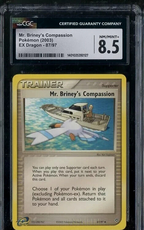 2003 Pokemon Ex Dragon #87/97 Mr. Briney's Compassion CGC 8.5 NM-MT+