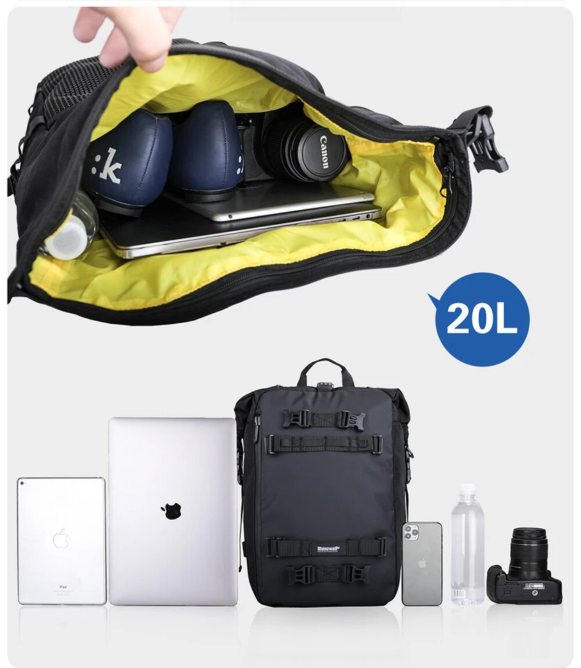 2x Bolsa de tanque de combustible de gasolina para moto scooter asiento trasero caja de equipaje alforja de hombro Foto 3 de 4