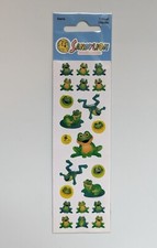 Vintage SandyLion Epoxy Gems Frogs Stickers Sealed