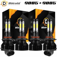 2Pair 9005 LED Headlight High Low Beam Bulb Kit for Toyota RAV4 2013-2015 6000K