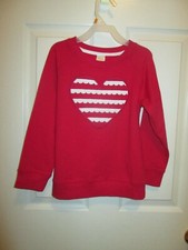 Gymboree Valentine's Day Girls S 5-6 Red Heart Sweatshirt NEW NWT Holiday