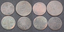 Lot Of 4 Ancient Coins Jean Theodore Of Bavaria - Liège Belgium (019)