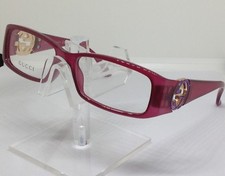 GUCCI GG 3136 EYEGLASS GTE TRANSLUCENT PLUM/W PURPLE GG DESIGN TEMPLES OPTYL