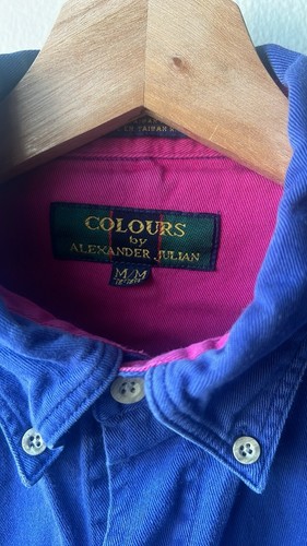 VTG Colours By Alexander Julian Button Down Size Medium - Picture 2 of 5
