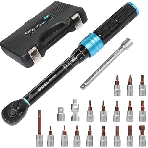 Kit Manutenzione Bici SHALL Chiave Dinamometrica 1/4" 2-25Nm 72 Denti