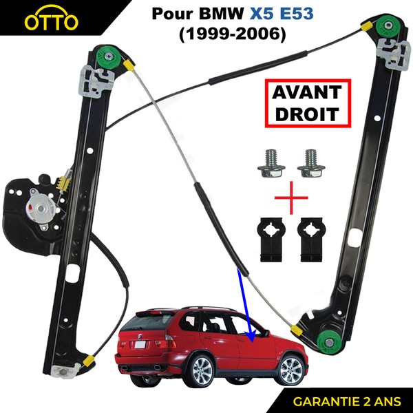 Vorne Rechts Elektrischer Fensterhebermechanismus FüR BMW X5 E53 1999-2006-image