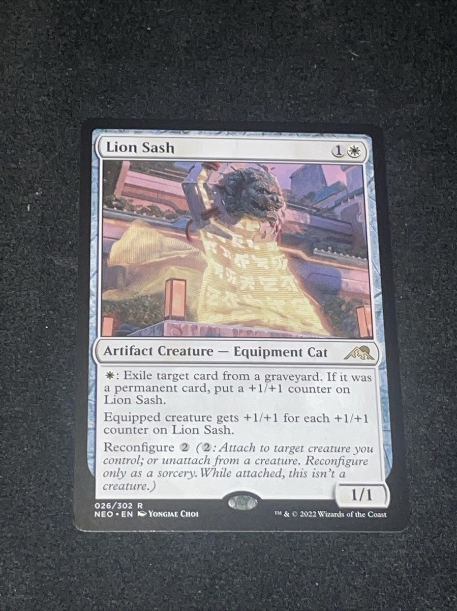 MTG Magic the Gathering Lion Sash (26/574) Kamigawa Neon Dynasty