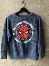Youth Marvel Spider Man Crewneck Sweatshirt Size XL Blue