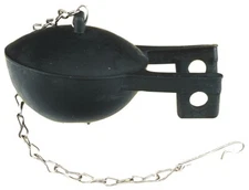 PLUMB PAK PP835-67 RUBBER Kohler  3-inch Dome Toilet Flapper w/ Chain & Hook