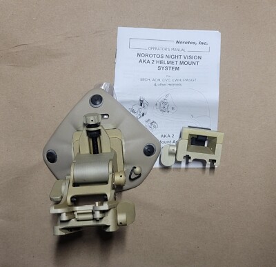 Norotos AKA2 Night Vision Goggle Helmet Mount Assembly Norotos AKA2 Night Vision Goggle Helmet Mount Assembly