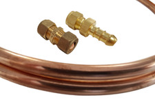 Caravan 2 Meters 8mm Copper Gas Pipe/Connections for Pod/Camping Appliances
