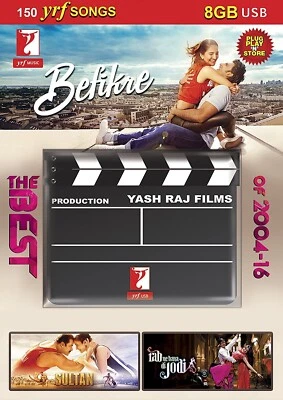 Yash Raj Films The Best Of 2004 to 2016 Bollywood Hindi Songs USB (150 Songs)