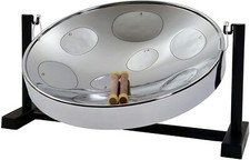 Jumbie Jam Steel Drum Kit – Table Top Stand - Chrome Pan (G) W1088
