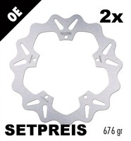 Bremsscheibe Set Galfer 2X DF666W Wave® Starr Vorne 240X4Mm FüR Piaggio X9